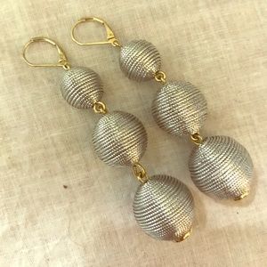 Silver Drop JCrew Earrings